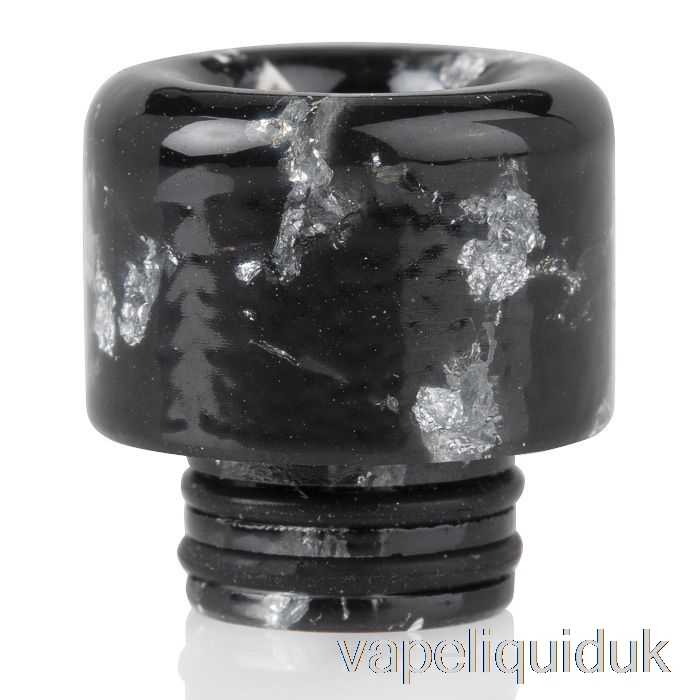 510 Sequins Resin Drip Tip Silver Black Vape Juice